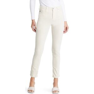 AG The Prima Ankle Jean Cream Slim Low Rise